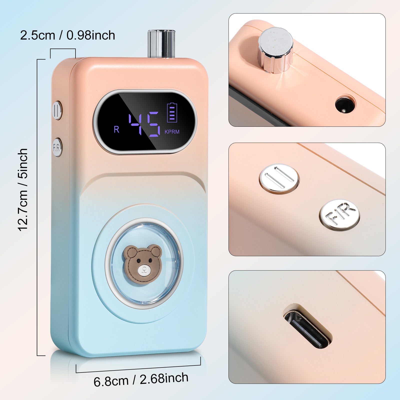 Teddy Twirl Nail Drill