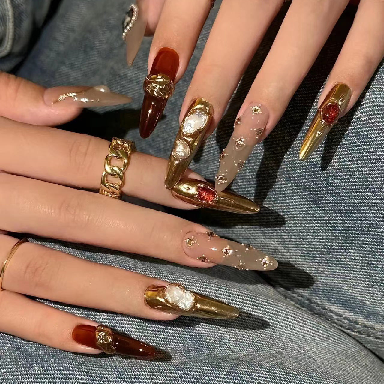 Kyoko’s Ember Press-On Nail Set