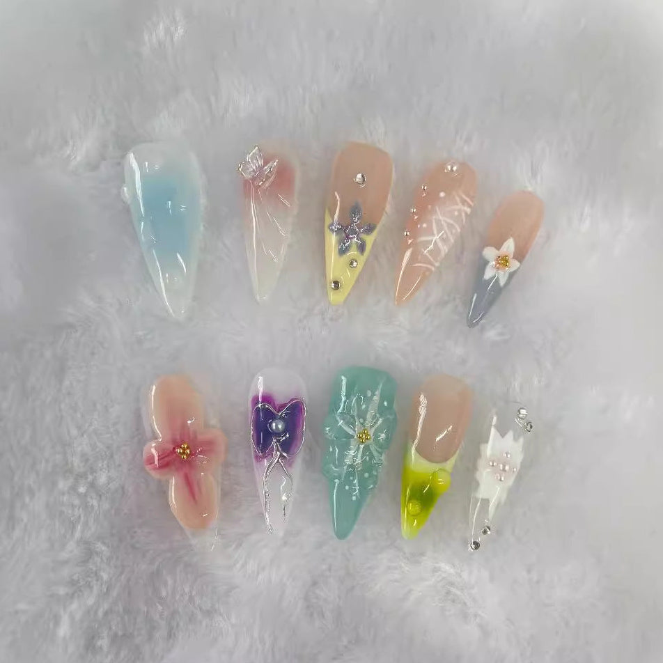 Salvia Skies Press-On Nail Set