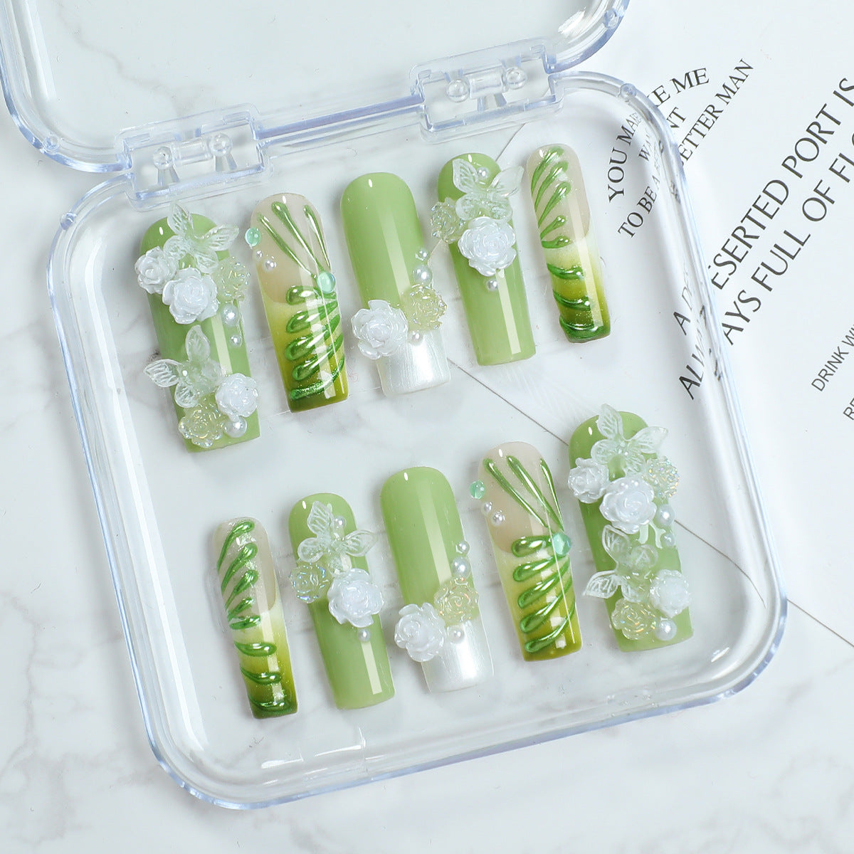 Secret Garden Press-On Nails Set