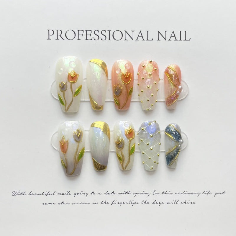 Tulip Tsubomi Press-On Nail Set
