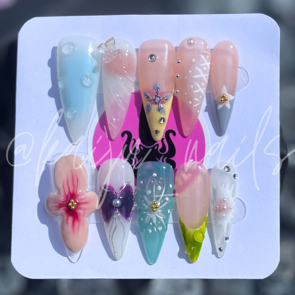 Salvia Skies Press-On Nail Set