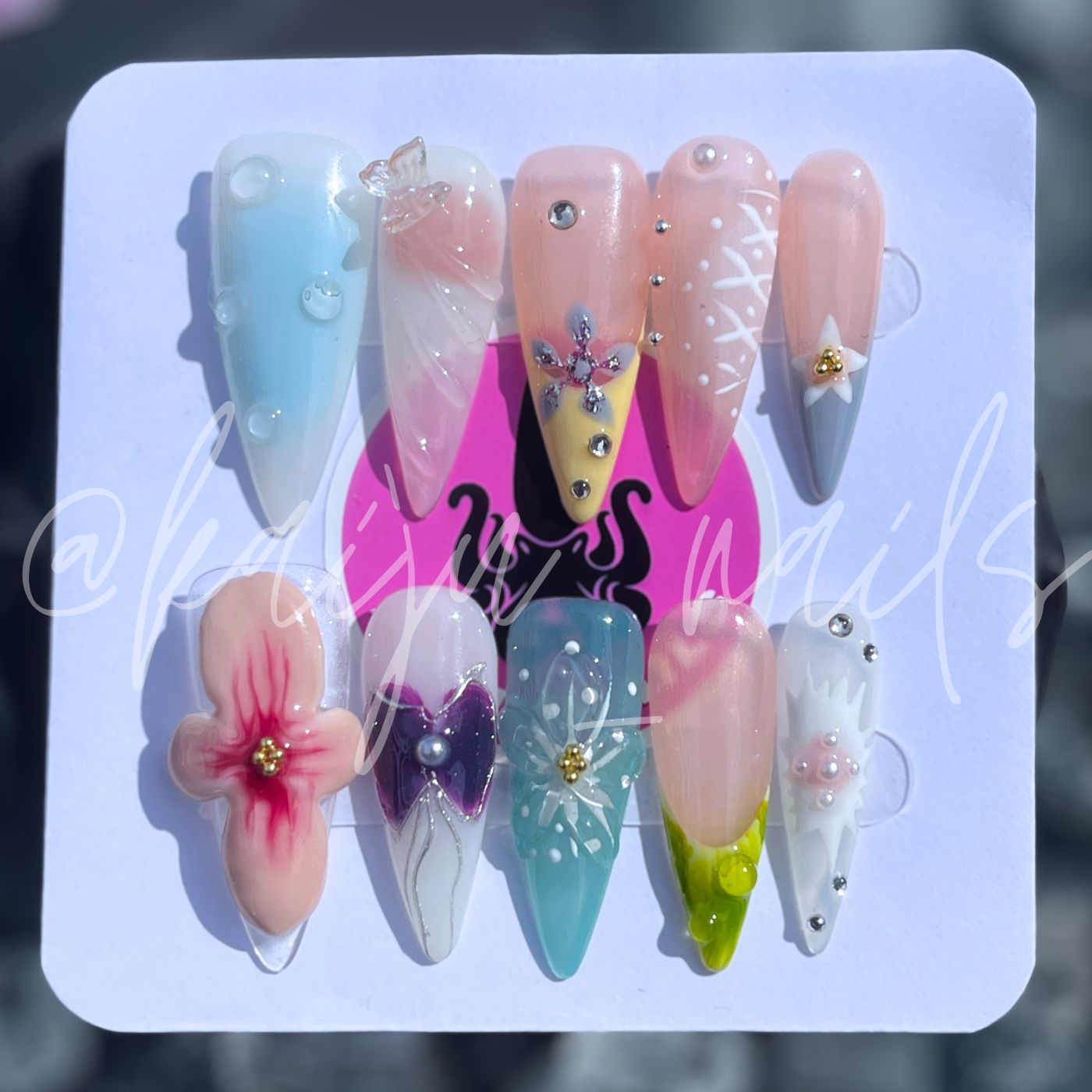 Salvia Skies Press-On Nail Set