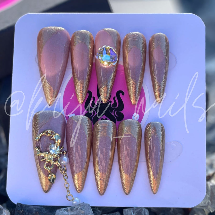 Pink Diamond Press-On Set