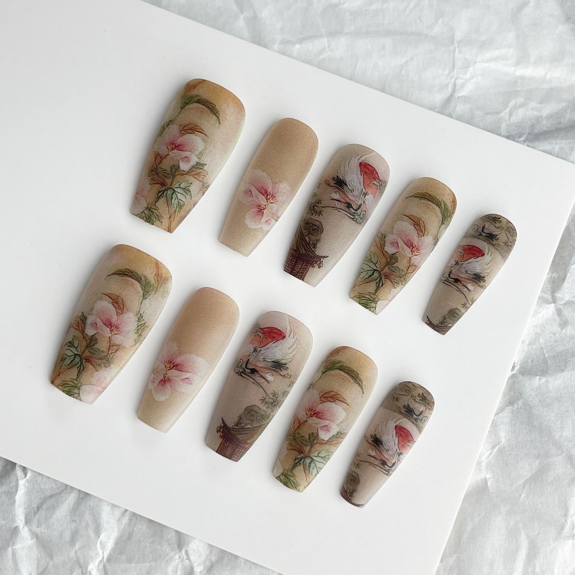 Moon Court Artistry Press-On Nail Set