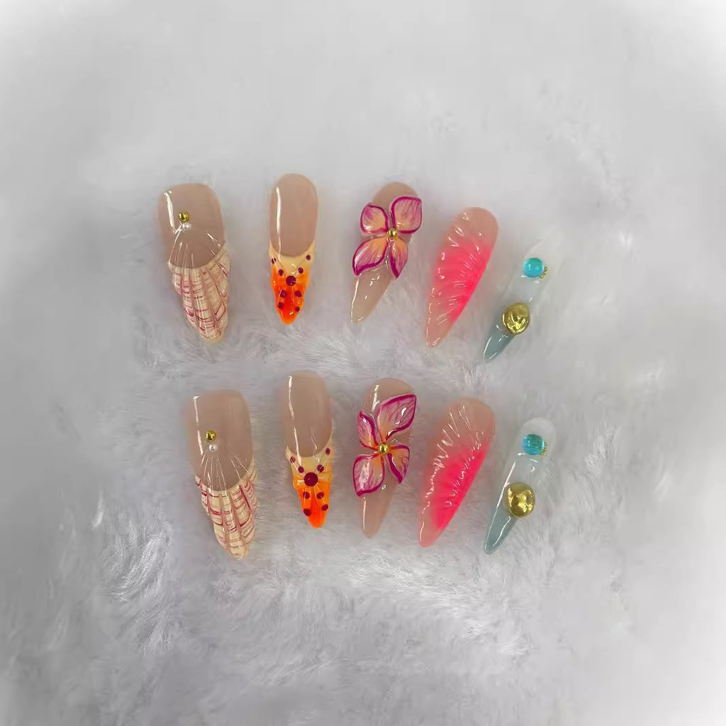 Santa Monica Press-On Nail Set