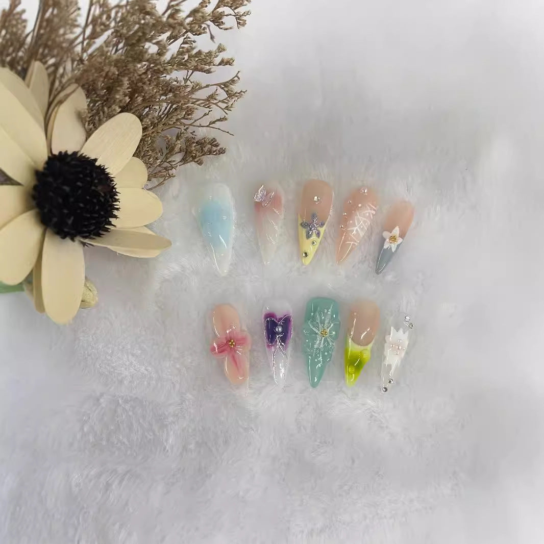 Salvia Skies Press-On Nail Set
