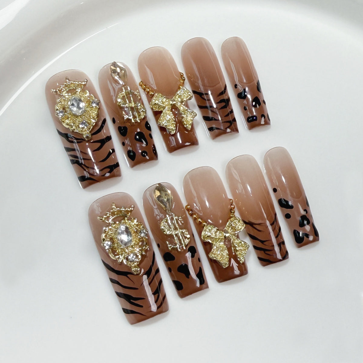 Jungle Kitty Press-On Nail Set