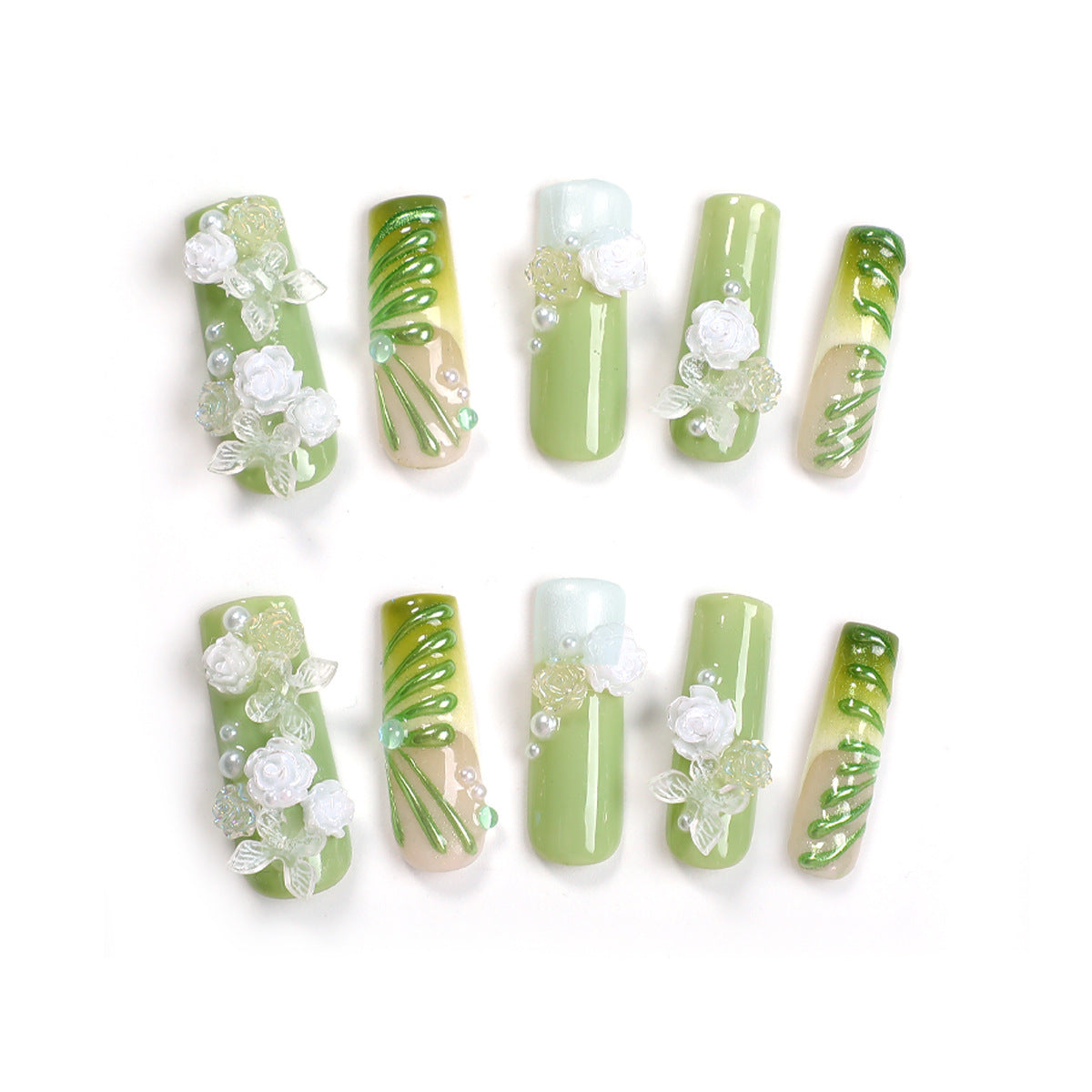 Secret Garden Press-On Nails Set